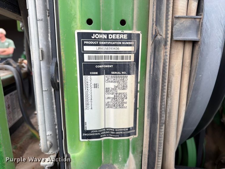 image for item EX2492 2003 John Deere 6615 MFWD tractor