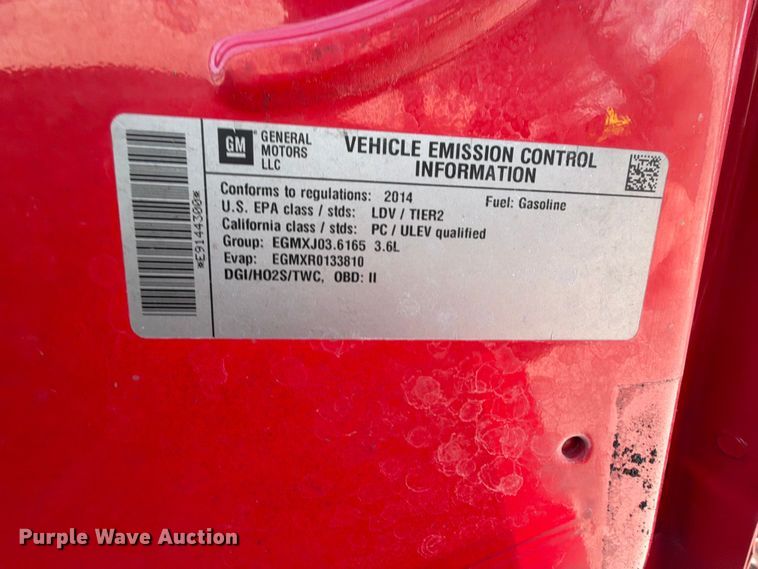 image for item EX2522 2014 Chevrolet Camaro 