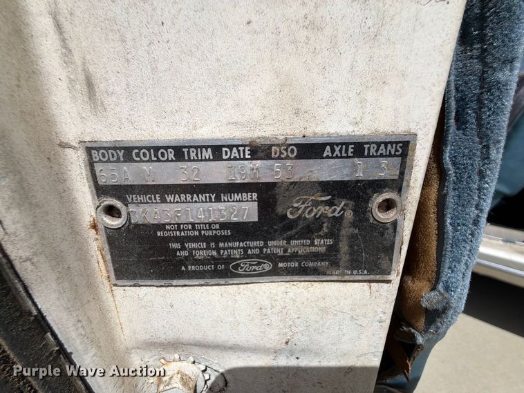 image for item EX2523 1963 Ford Fairlane 500 