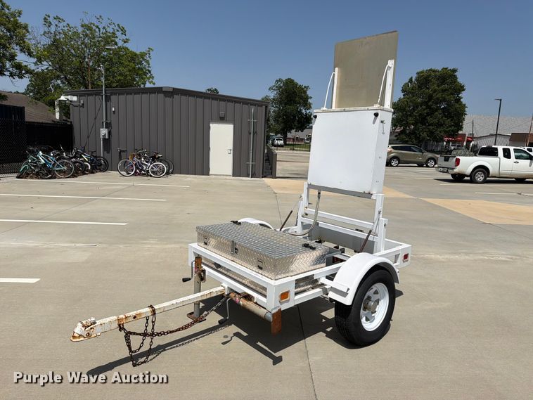 image for item EX2524 2001 Kustom Signals Inc. speed limit sign trailer