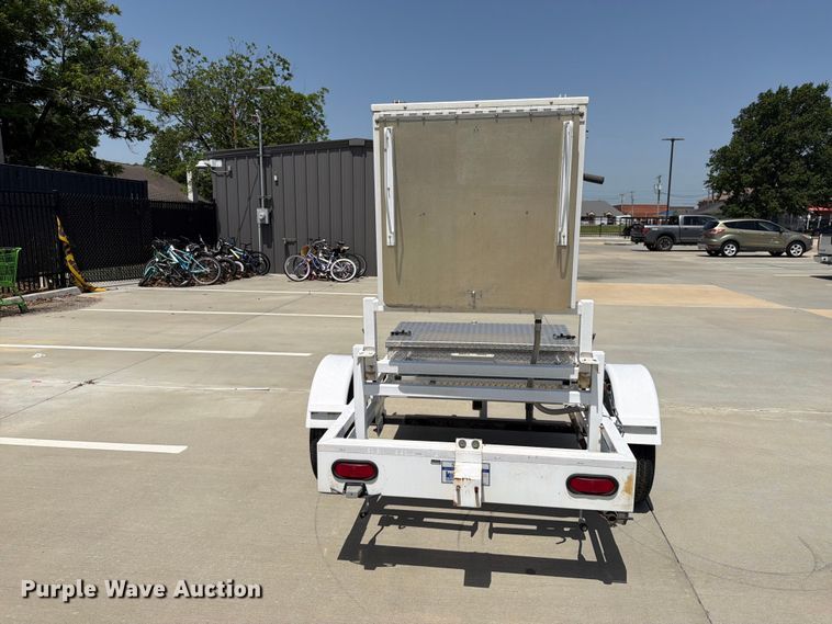 image for item EX2524 2001 Kustom Signals Inc. speed limit sign trailer