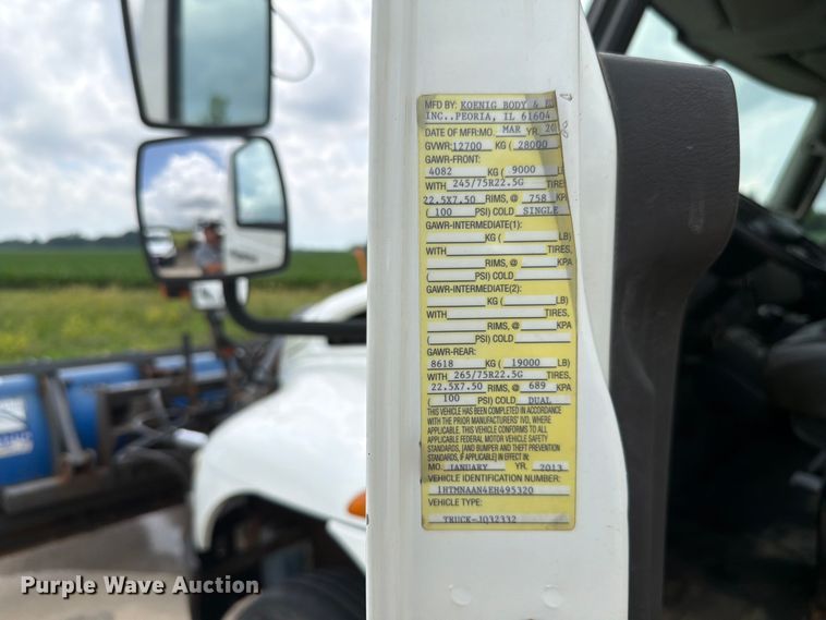image for item EX4524 2014 International 4300 dump truck