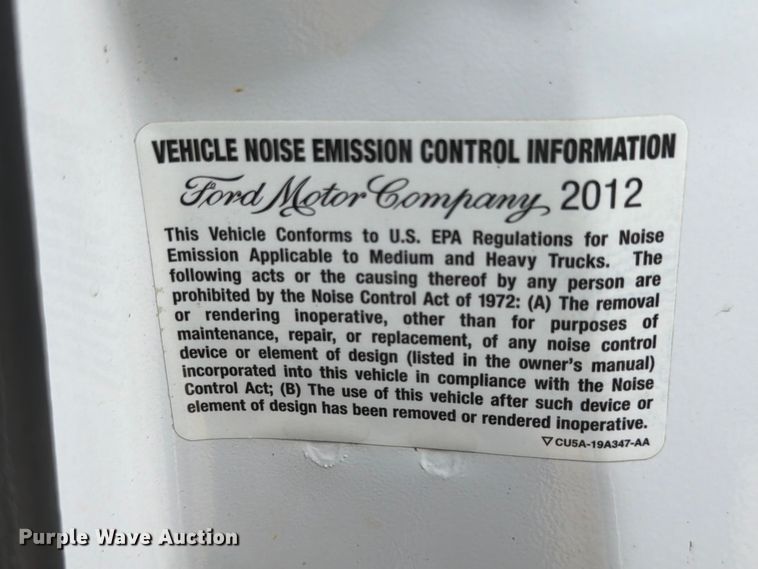 image for item EX4525 2012 Ford F450 Super Duty utility / service truck