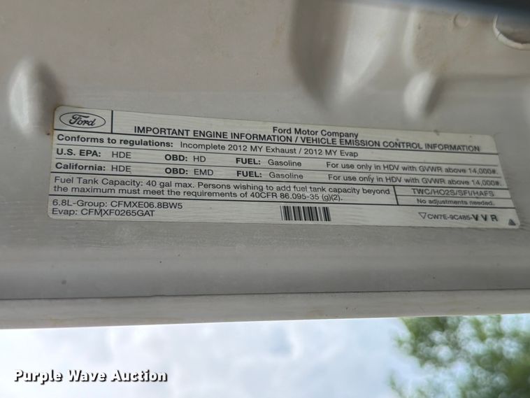 image for item EX4525 2012 Ford F450 Super Duty utility / service truck