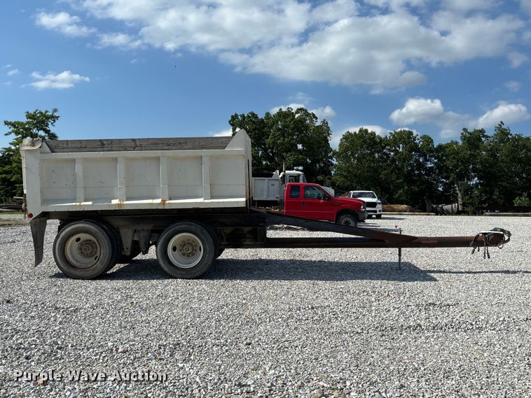 image for item FC1679 End dump pup trailer