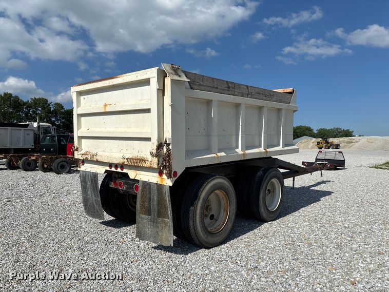 image for item FC1679 End dump pup trailer