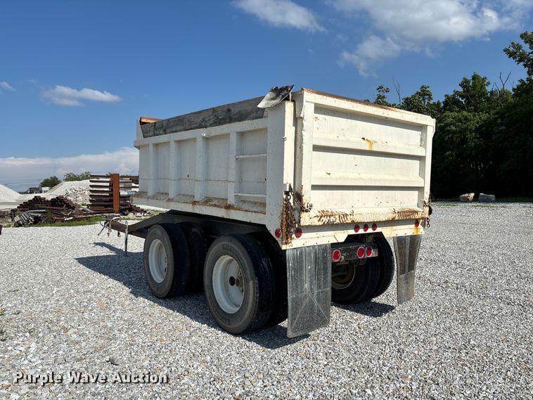 image for item FC1679 End dump pup trailer