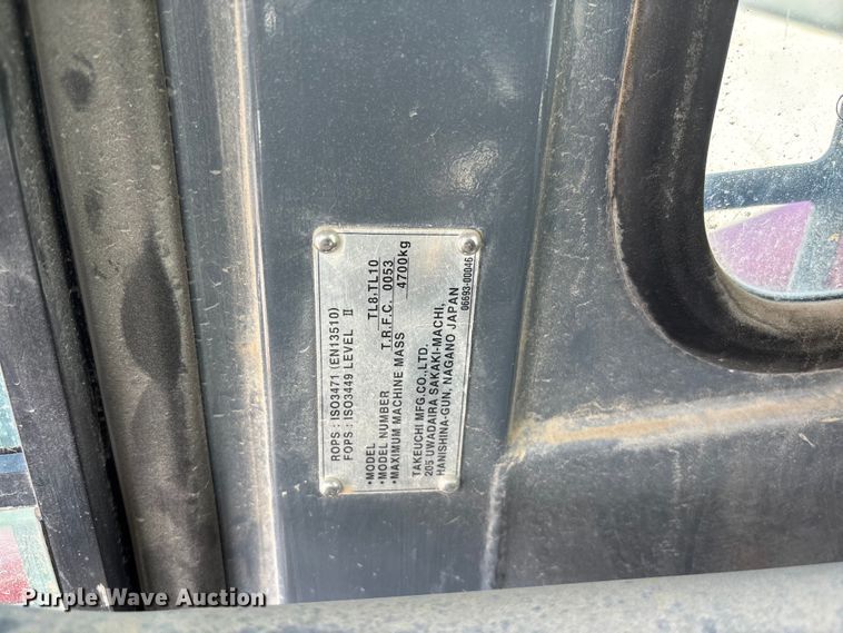 image for item FC1704 2016 Takeuchi TL8 tracked skid steer loader