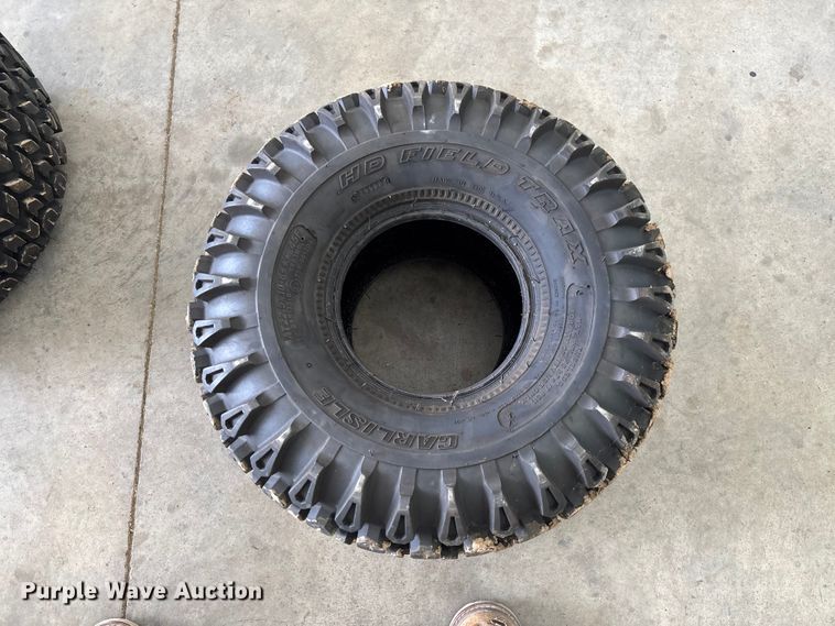 image for item FC1720 (2) Carlisle HD Field Trax 22.5x10-8 tires
