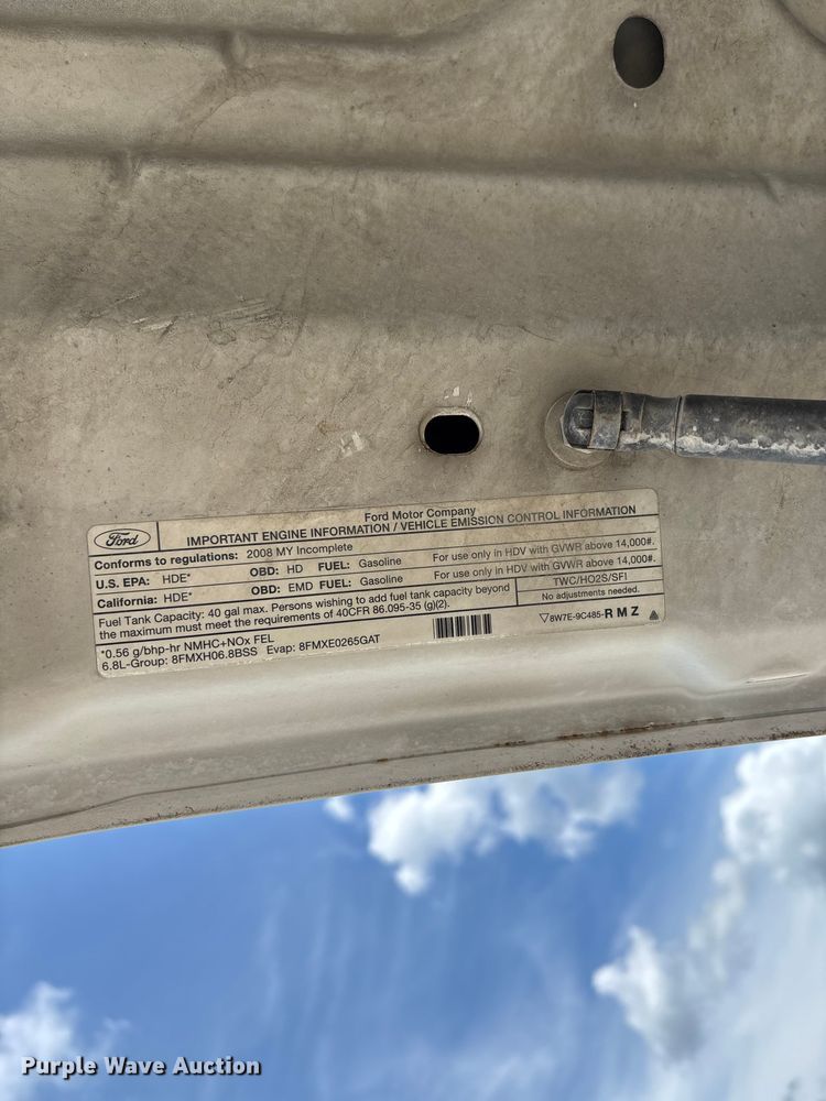 image for item FC1721 2008 Ford F450 Super Duty XL utility / service truck