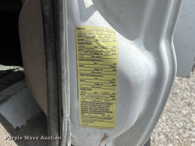 image for item FC1721 2008 Ford F450 Super Duty XL utility / service truck