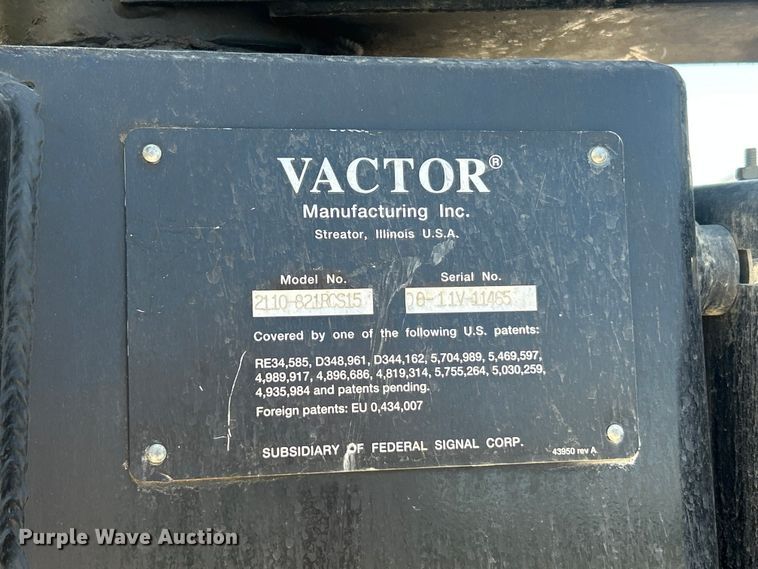 image for item FC2726 2009 International WorkStar 7400 sewer jetter truck
