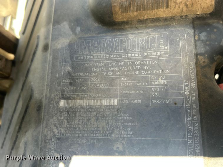 image for item FC2726 2009 International WorkStar 7400 sewer jetter truck