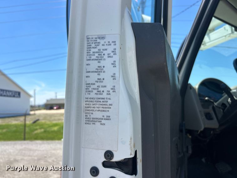 image for item FC2726 2009 International WorkStar 7400 sewer jetter truck