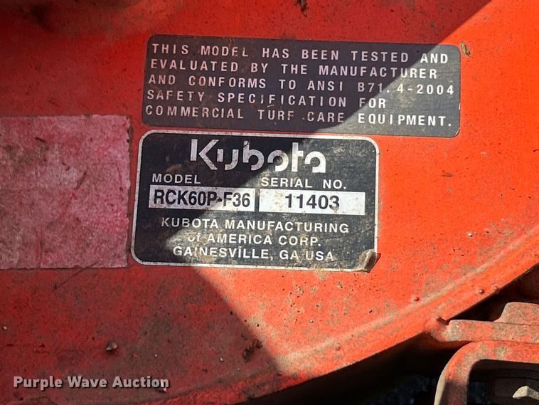 image for item FC2753 Kubota F3080 ZTR lawn mower