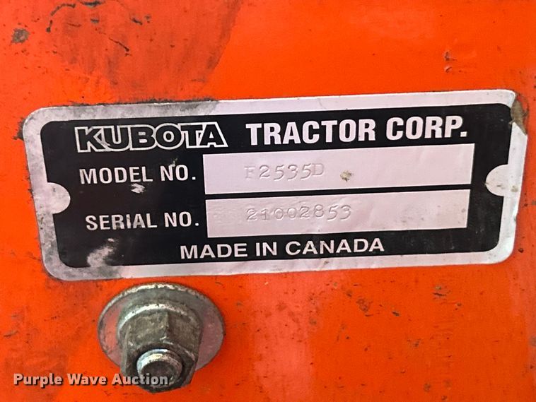 image for item FC2753 Kubota F3080 ZTR lawn mower