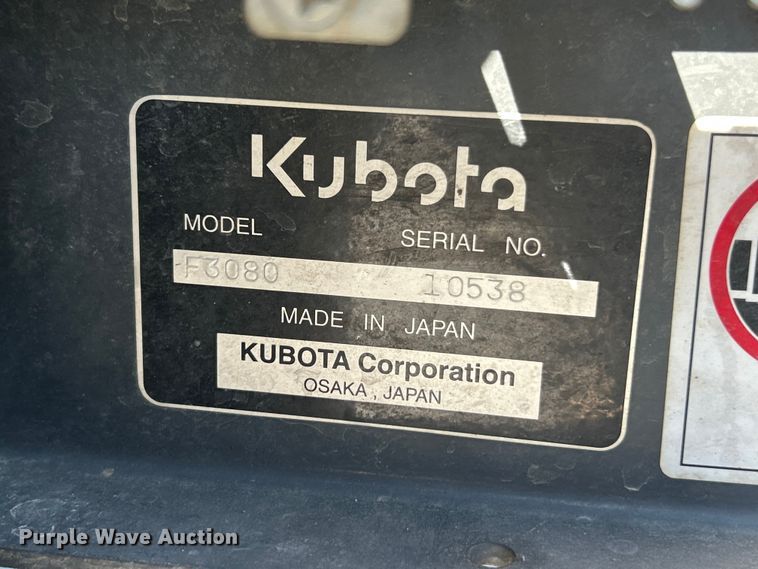 image for item FC2753 Kubota F3080 ZTR lawn mower