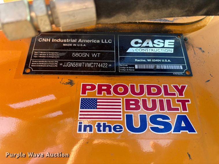 image for item FC5830 2021 Case 580 Super N WT backhoe