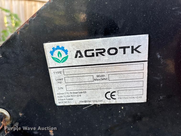 image for item FC5832 2022 Agrotk EXFLM115 excavator flail mower