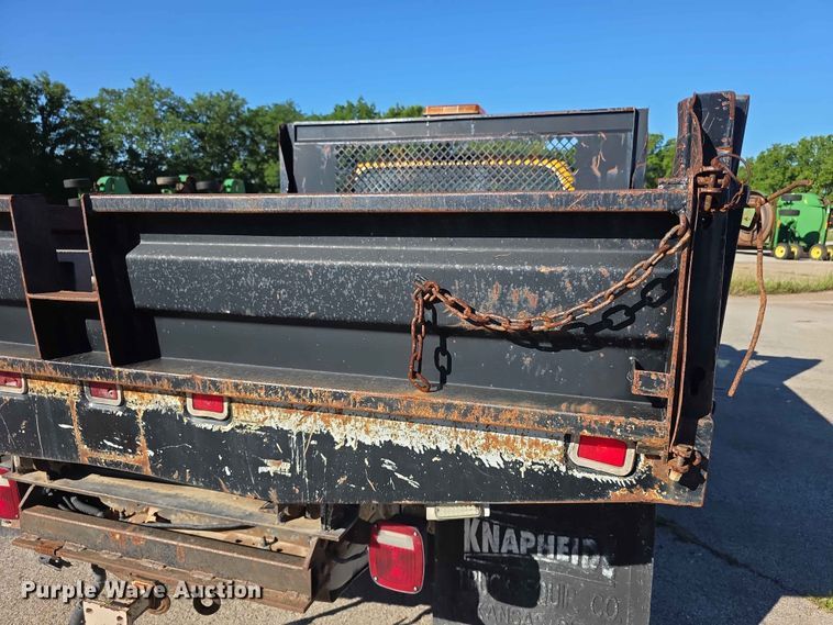 image for item FH6176 2003 Ford F350 Super Duty XL dump flatbed pickup truck