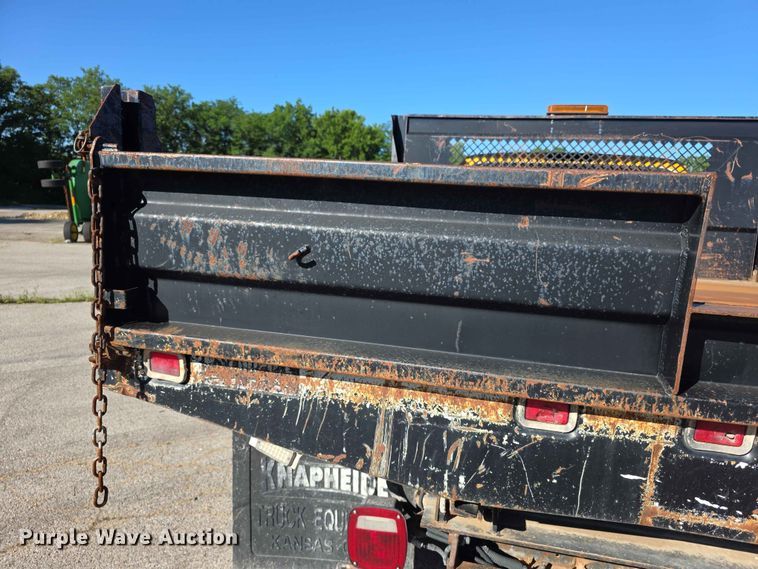 image for item FH6176 2003 Ford F350 Super Duty XL dump flatbed pickup truck