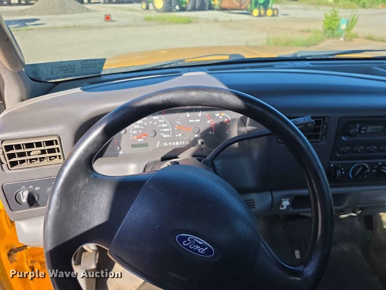 image for item FH6176 2003 Ford F350 Super Duty XL dump flatbed pickup truck