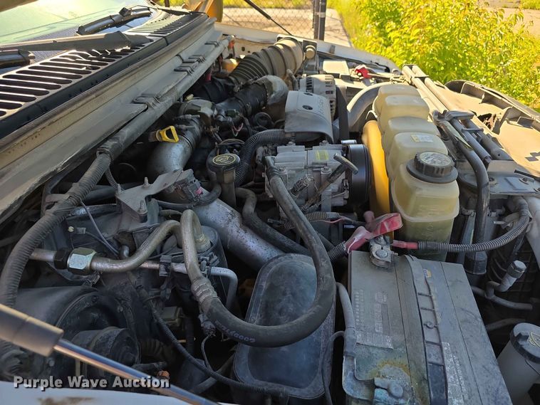 image for item FH6176 2003 Ford F350 Super Duty XL dump flatbed pickup truck