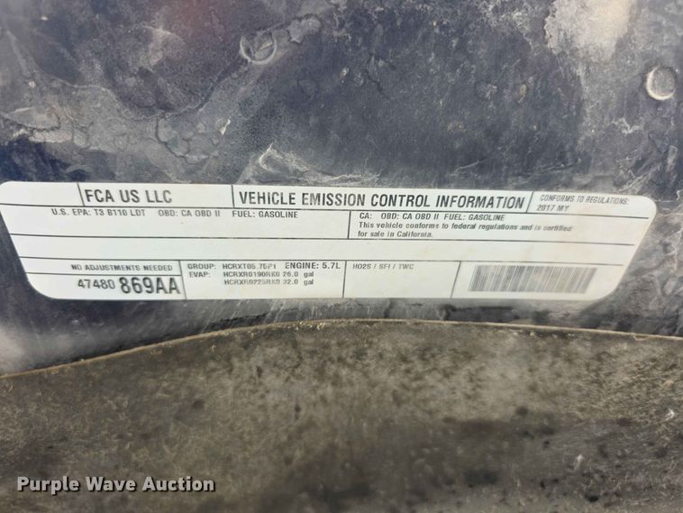 image for item FH6233 2017 RAM 1500 SSV Crew Cab pickup truck