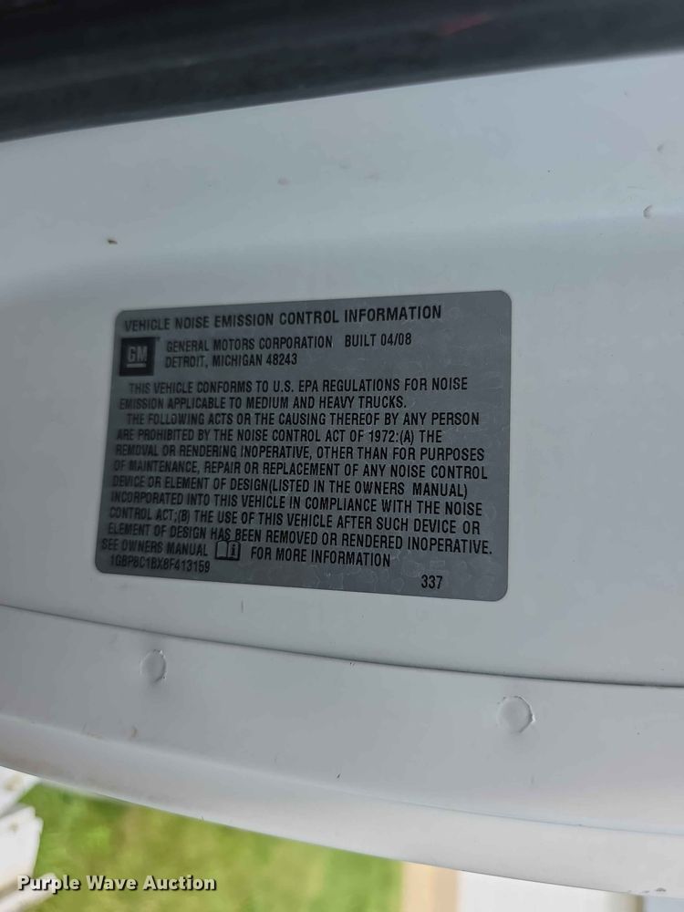 image for item FH6241 2008 Chevrolet C8500 bucket truck