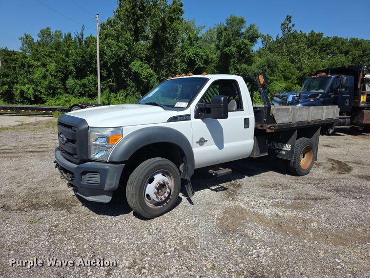 image for item FH6242 2014 Ford F450 Super Duty XL dump flatbed truck