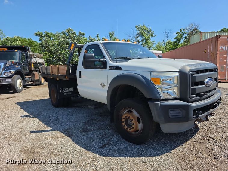 image for item FH6242 2014 Ford F450 Super Duty XL dump flatbed truck