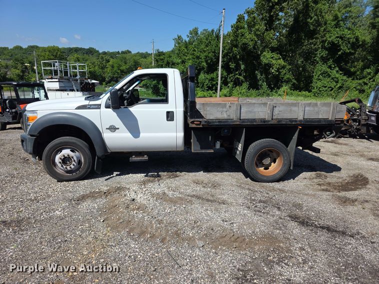 image for item FH6242 2014 Ford F450 Super Duty XL dump flatbed truck