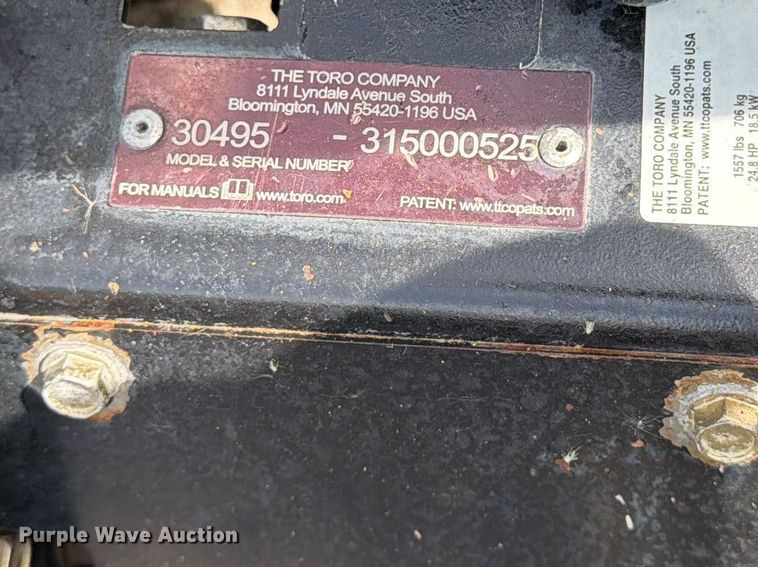 image for item FK0277 Toro Groundsmaster 7200 ZTR lawn mower
