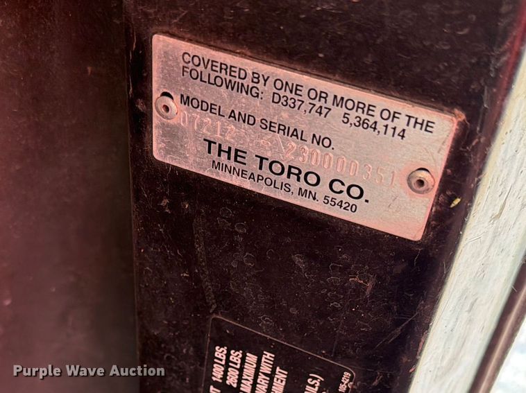image for item FK0283 Toro Workman 3200 utility vehicle