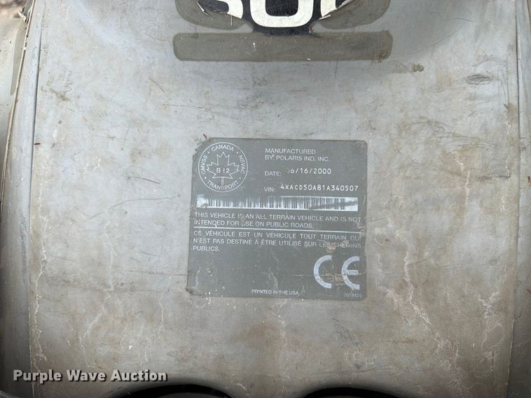 image for item FK3099 2001 Polaris Magnum 500 ATV