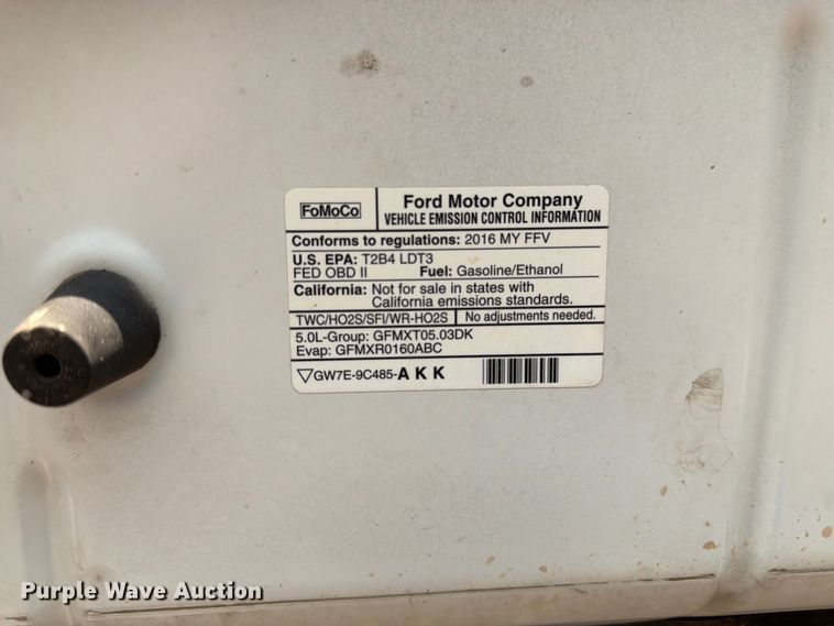 image for item FK4507 2016 Ford F-150 Crew Cab pickup truck