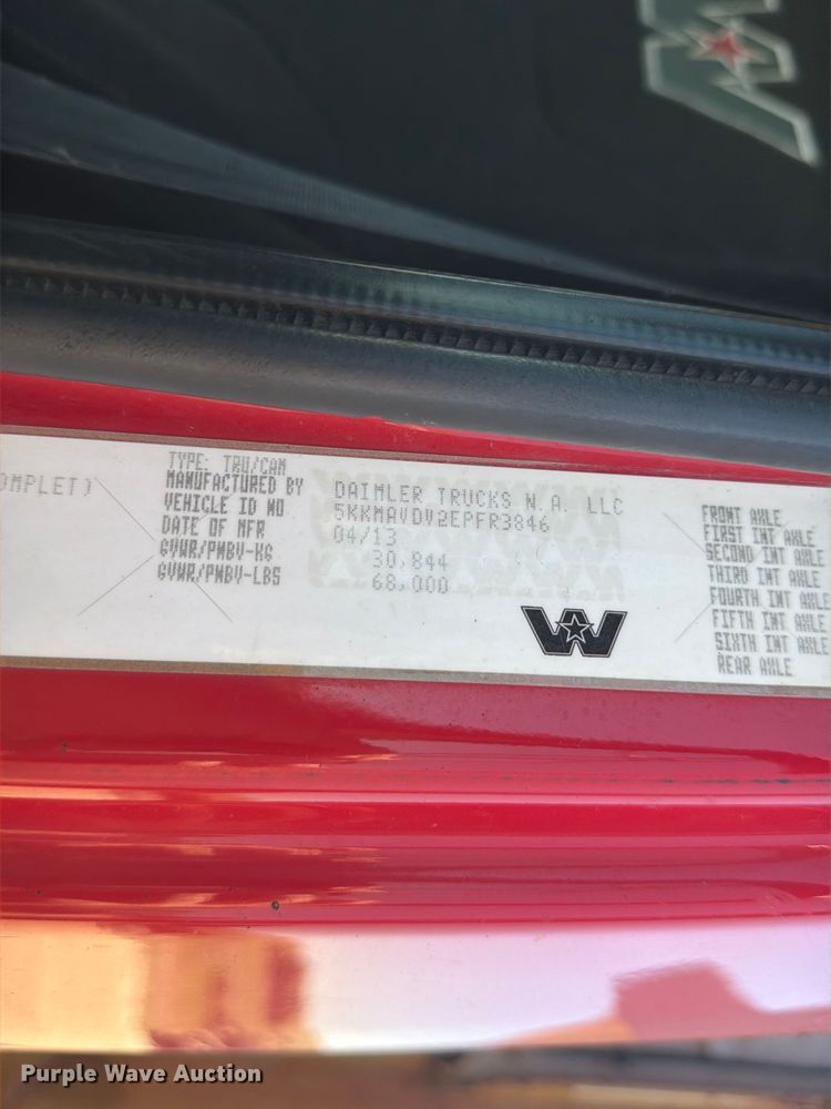 image for item FM7551 2014 Western Star 4700 dump truck