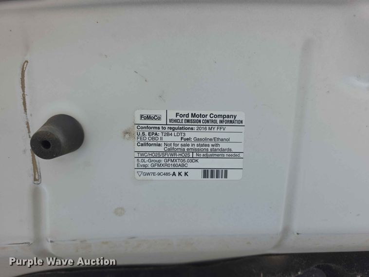 image for item FN5704 2016 Ford F150 XL Crew Cab pickup truck