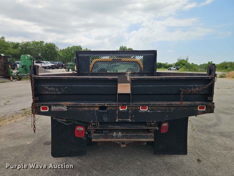 image for item FN5716 2003 Ford F350 Super Duty XL dump flatbed pickup truck