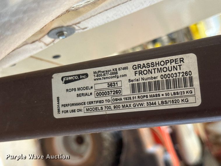 image for item NA9545 Grasshopper 930D2 ZTR lawn mower