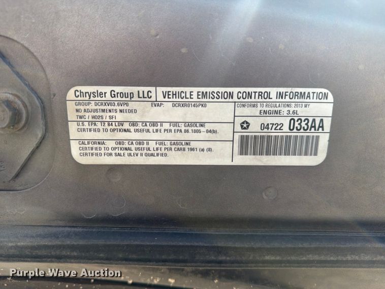 image for item NA9547 2013 Dodge Charger Police 