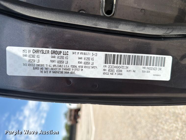 image for item NA9547 2013 Dodge Charger Police 