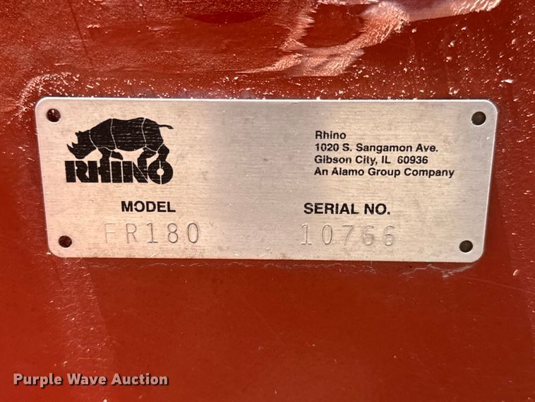 image for item NA9549 Rhino FR180 batwing rotary mower