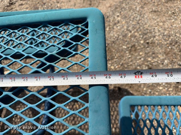 image for item NF9763 (3) metal picnic tables 