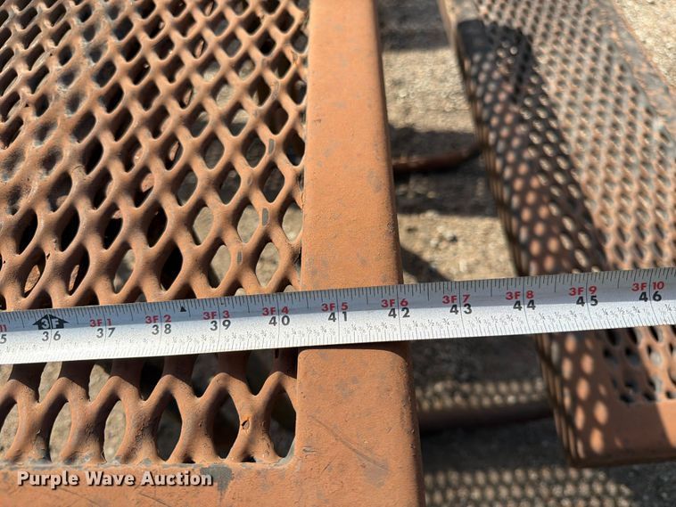 image for item NF9763 (3) metal picnic tables 