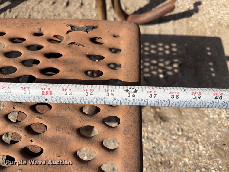 image for item NF9763 (3) metal picnic tables 