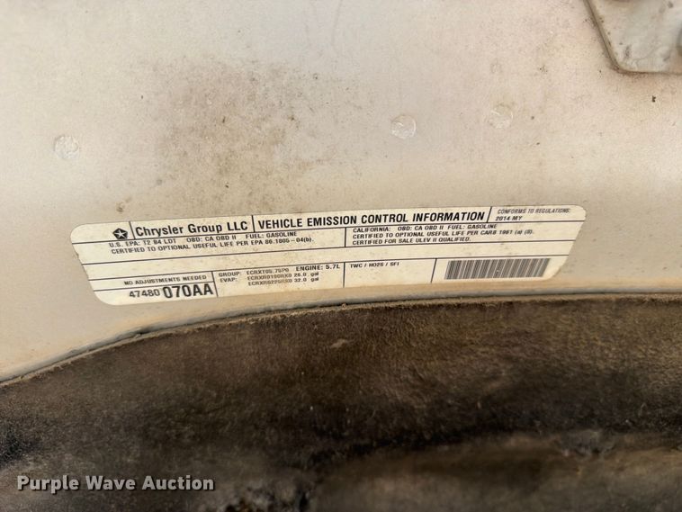 image for item NJ9051 2014 RAM 1500 Crew Cab pickup truck