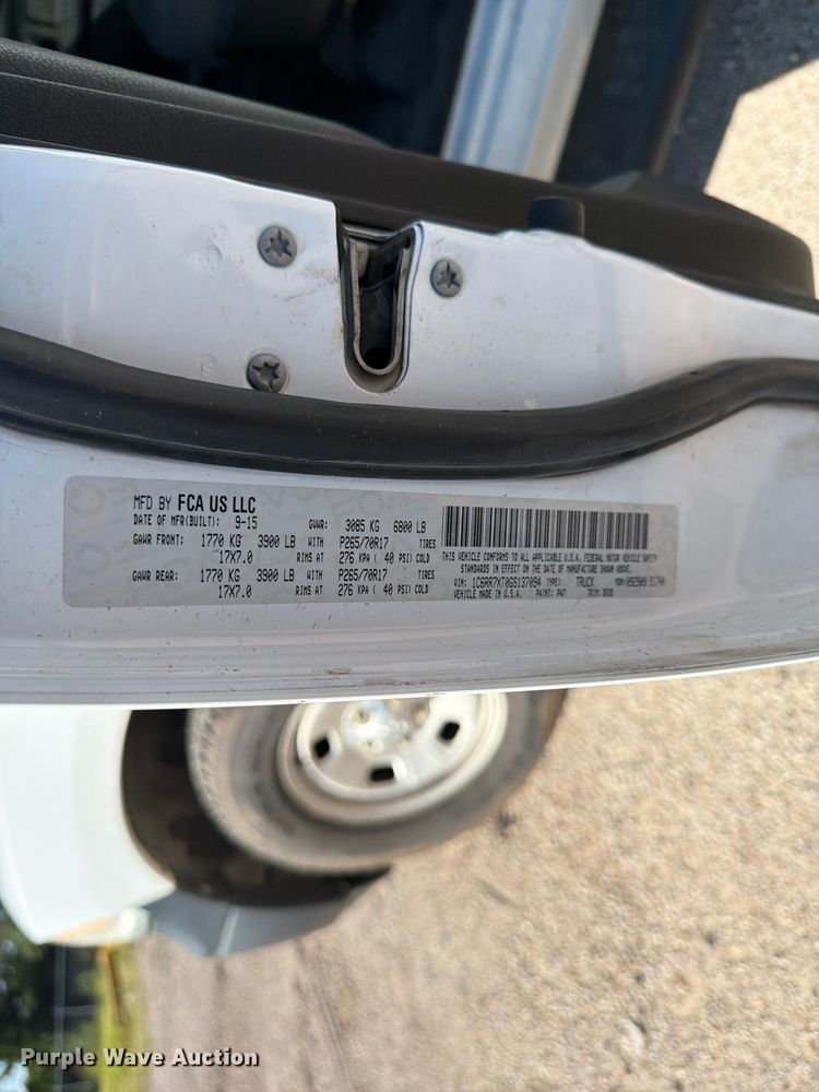 image for item NJ9052 2016 RAM 1500 Crew Cab pickup truck