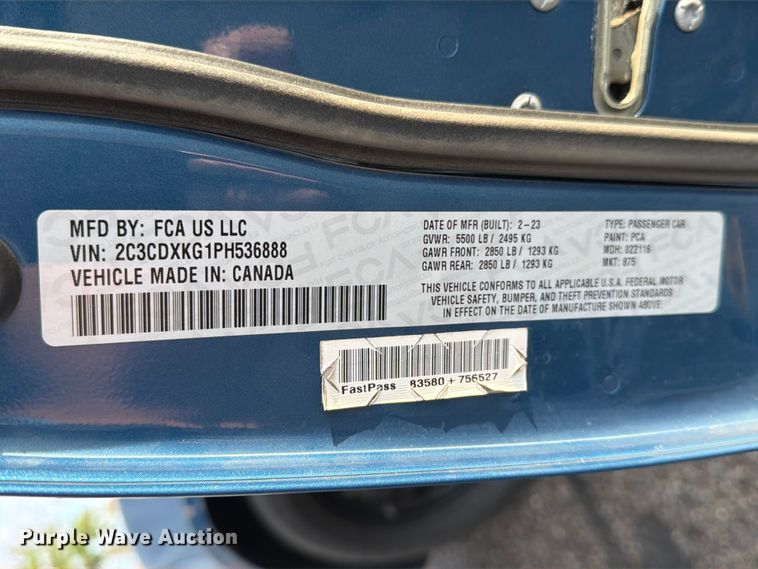 image for item NJ9075 2023 Dodge Charger Police 