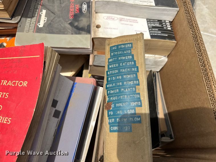 image for item NJ9114 (5) pallets of equipment manuals